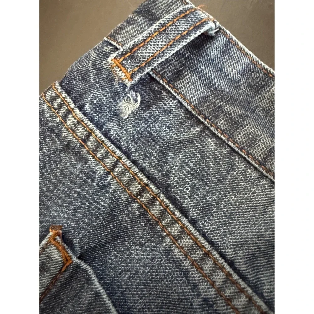 Switch Remarkable Mens Distressed Blue Denim Jeans 40x32 Straight Leg Cotton‎